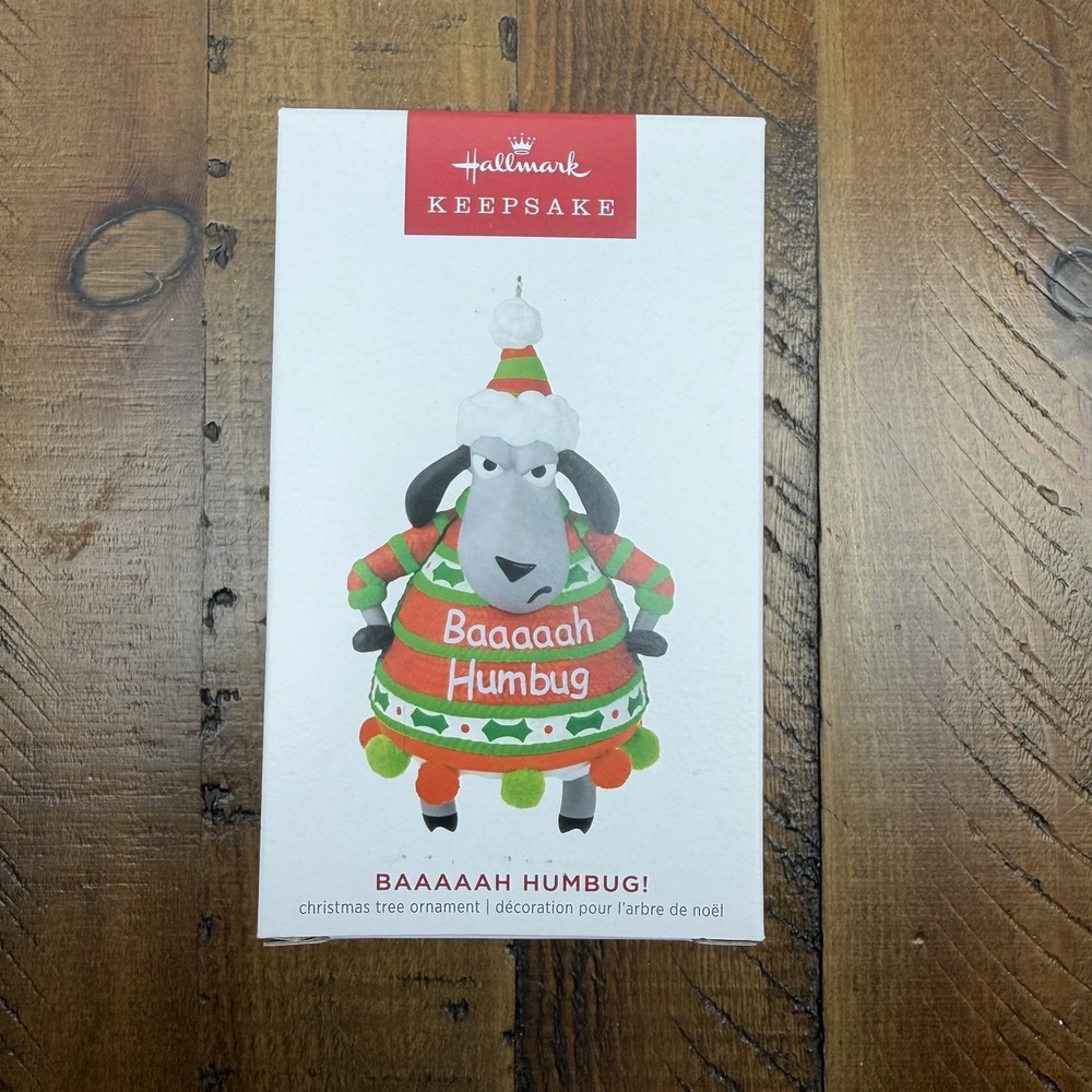 Hallmark Keepsake 2023 BAAAAAH HUMBUG Sheep Artist Crafted Christmas Ornament